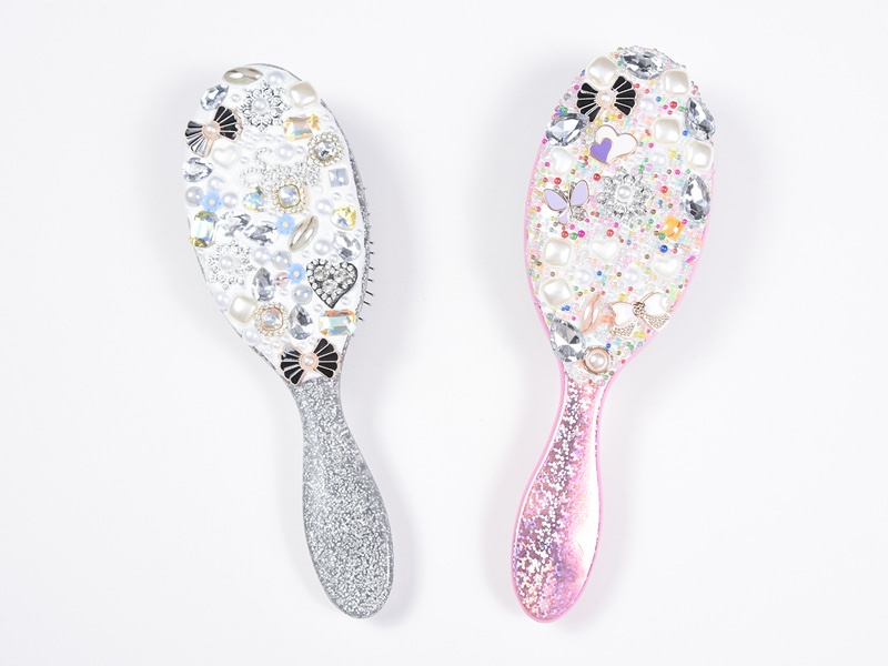เครื่องประดับBling Oval Detanglingแปรงผม
