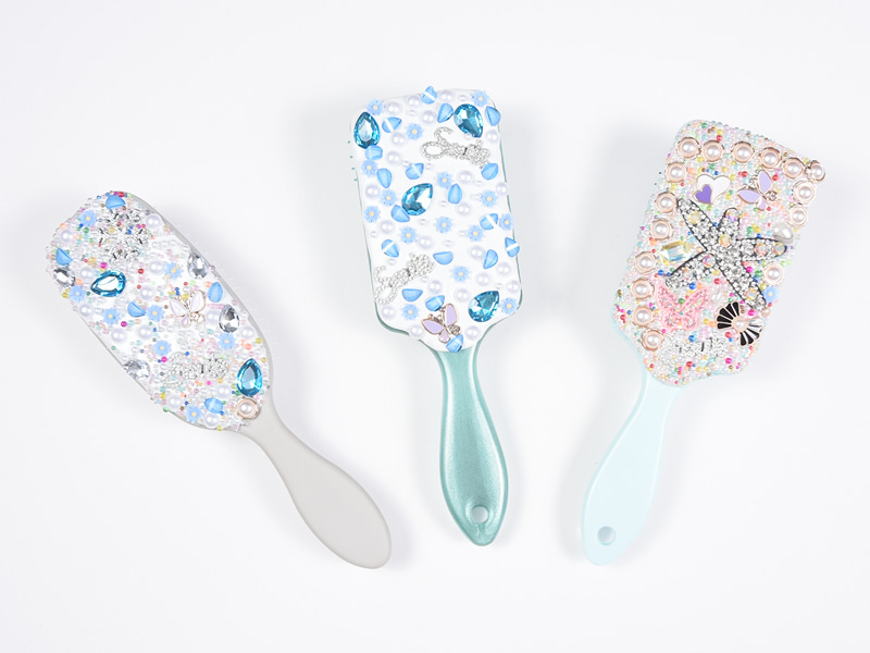 เครื่องประดับBling Oval Detanglingแปรงผม