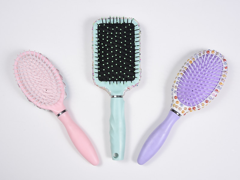 เครื่องประดับBling Oval Detanglingแปรงผม