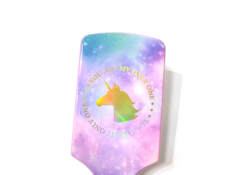 แปรงผมพลาสติกสีสันสดใสยูนิคอร์น Sparkle Unicorns