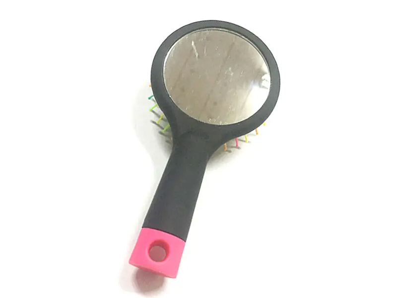 ผู้หญิงสายรุ้งสีดำ Ball TIP Soft Touch Detangling Cushion แปรงผม