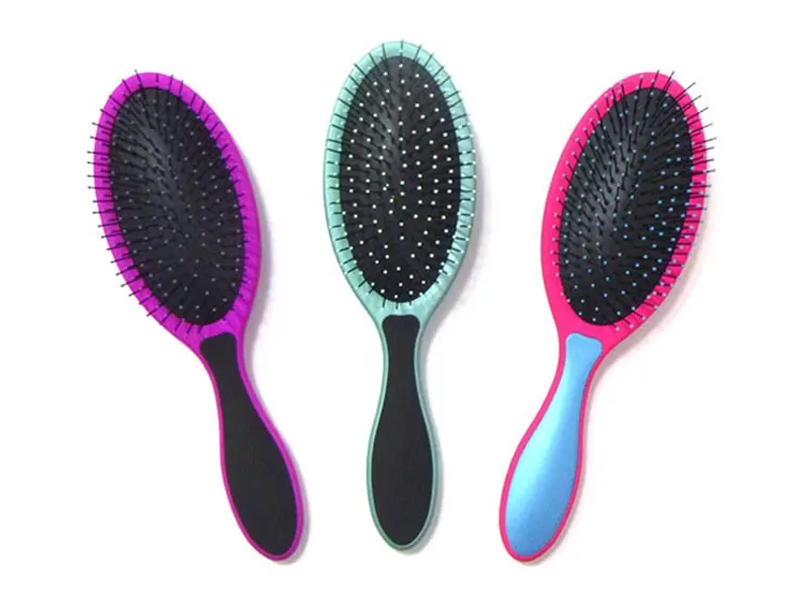 แปรงผม 360 Tangle Multi Color Oval Black Wave Denman
