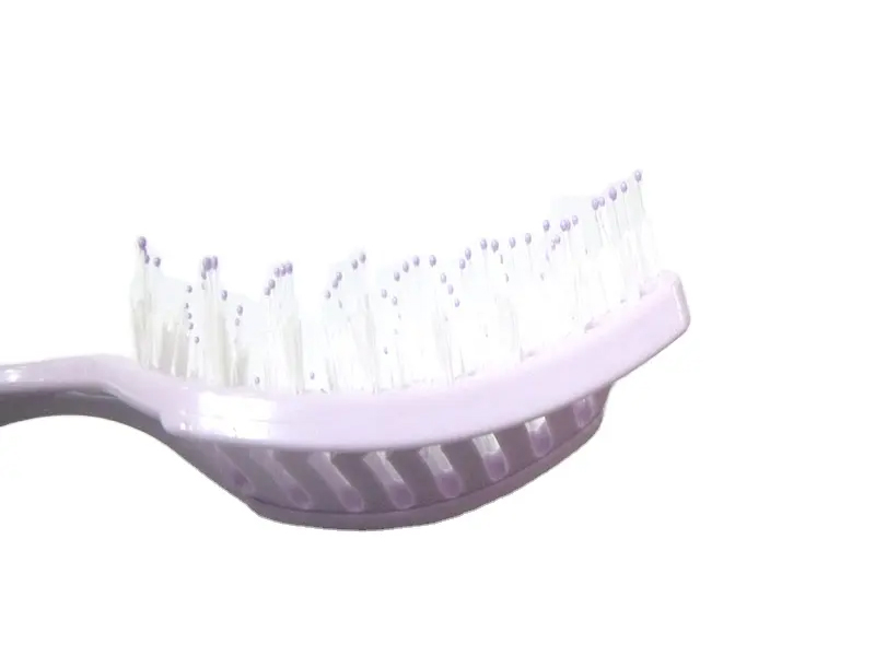 เป็นมิตรกับสิ่งแวดล้อมกันน้ำนวดพลาสติกแบบพกพา Abs สีชมพู Detangling แปรงผม