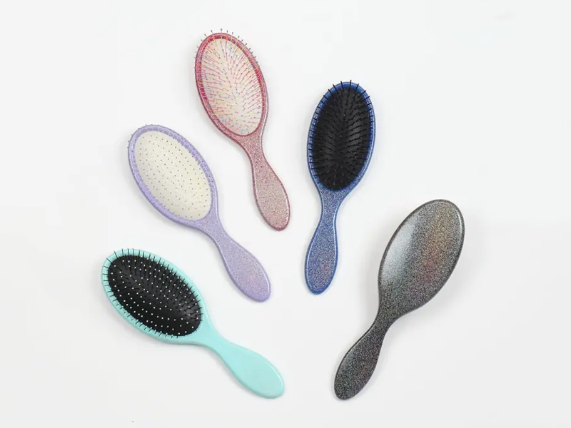 แปรงขนเบาะพลาสติกขนแปรง Detangling