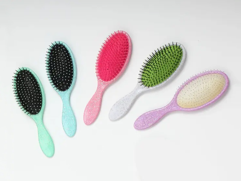 แปรงขนเบาะพลาสติกขนแปรง Detangling
